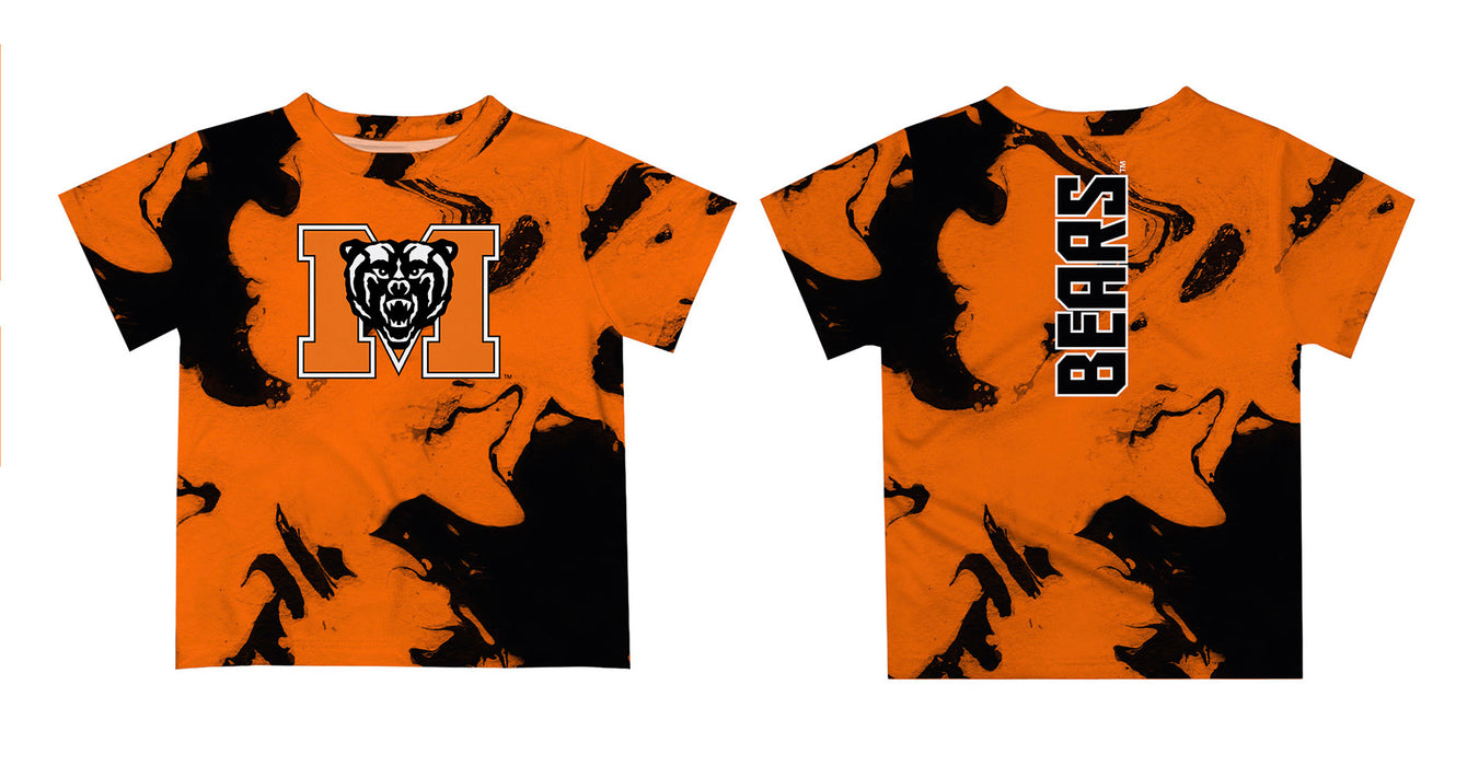Mercer University Bears MU Vive La Fete Marble Boys Game Day Orange Short Sleeve Tee - Vive La Fête - Online Apparel Store