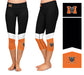 Mercer Bears MU Vive La Fete Game Day Collegiate Ankle Color Block Women Black Orange Capri Leggings - Vive La Fête - Online Apparel Store