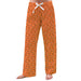 Mercer Bears MU Vive La Fete Game Day All Over Logo Women Orange Lounge Pants