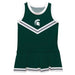Michigan State Spartans Vive La Fete Game Day Green Sleeveless Cheerleader Dress
