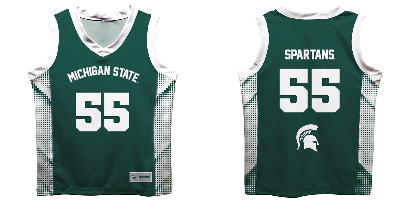 Michigan State Spartans Vive La Fete Game Day Green Boys Fashion Basketball Top V2 - Vive La Fête - Online Apparel Store
