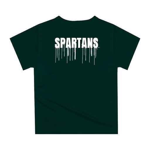 Michigan State Spartans Original Dripping Football Helmet T-Shirt by Vive La Fete - Vive La Fête - Online Apparel Store