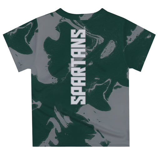 Michigan State Spartans Vive La Fete Marble Boys Game Day Green Short Sleeve Tee - Vive La Fête - Online Apparel Store