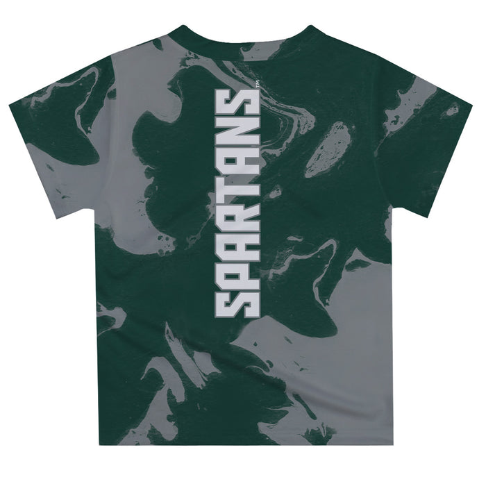 Michigan State Spartans Vive La Fete Marble Boys Game Day Green Short Sleeve Tee - Vive La Fête - Online Apparel Store