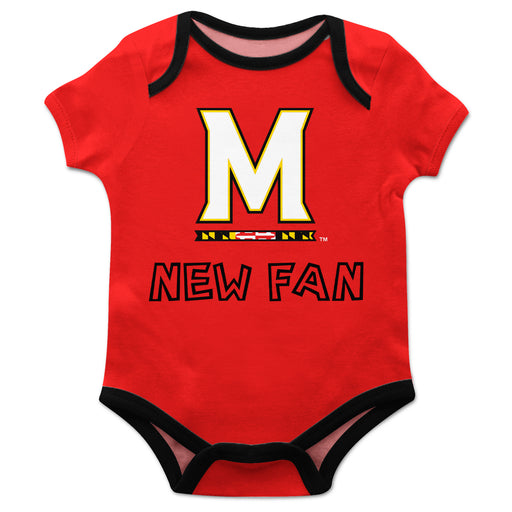 Maryland Terrapins Vive La Fete Infant Game Day Red Short Sleeve Onesie New Fan Logo Bodysuit - Vive La Fête - Online Apparel Store