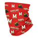 Maryland Terrapins Vive La Fete All Over Logo Game Day Collegiate Face Cover Soft 4 Way Stretch Neck Gaiter - Vive La Fête - Online Apparel Store