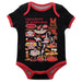 University of Maryland Terrapins Hand Sketched Vive La Fete Impressions Artwork Infant Black Short Sleeve Onesie Bodysui