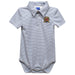 University of Maryland Terrapins Embroidered Gray Stripe Knit Polo Onesie