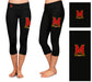 Maryland Terrapins Vive La Fete Game Day Collegiate Large Logo on Thigh and Waist Youth Black Capri Leggings - Vive La Fête - Online Apparel Store