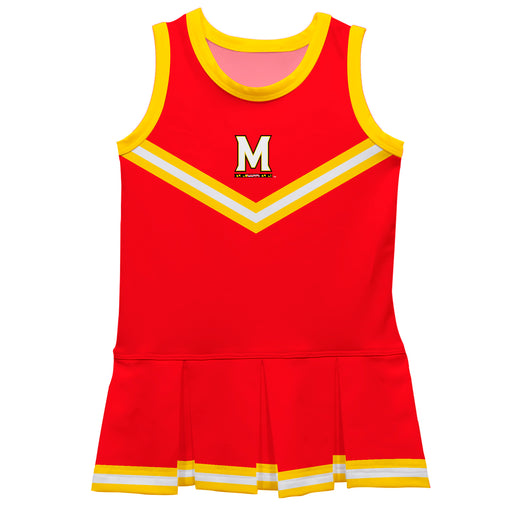 Maryland Terrapins Vive La Fete Game Day Red Sleeveless Cheerleader Dress