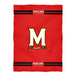 Maryland Terrapins Vive La Fete Game Day Warm Lightweight Fleece Red Throw Blanket 40 x 58 Logo and Stripes