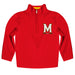Maryland Terrapins Vive La Fete Game Day Solid Red Quarter Zip Pullover Sleeves