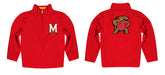 Maryland Terrapins Vive La Fete Game Day Solid Red Quarter Zip Pullover Sleeves - Vive La Fête - Online Apparel Store