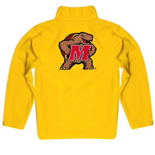 Maryland Terrapins Vive La Fete Game Day Solid Yellow Quarter Zip Pullover Sleeves - Vive La Fête - Online Apparel Store