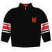 Maryland Terrapins Vive La Fete Game Day Black Quarter Zip Pullover Stripes on Sleeves