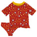 University of Maryland Terrapins Vive La Fete All Over Logo Red Long Sleeve Bikini Set