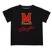 University of Maryland Terrapins Vive La Fete Script V1 Black Short Sleeve Tee Shirt