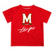 University of Maryland Terrapins Vive La Fete Script V1 Red Short Sleeve Tee Shirt