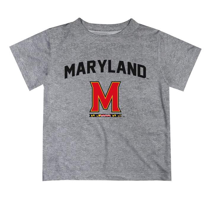 University of Maryland Terrapins Vive La Fete Boys Game Day V2 Gray Short Sleeve Tee Shirt