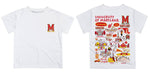 University of Maryland Terrapins Hand Sketched Vive La Fete Impressions Artwork Boys Black Short Sleeve Tee Shirt - Vive La Fête - Online Apparel Store
