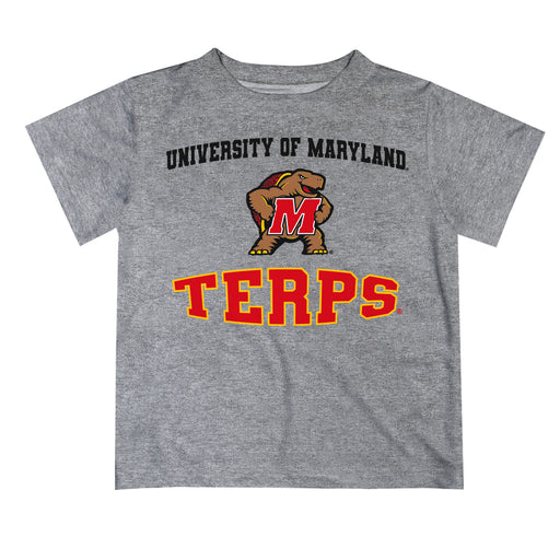 University of Maryland Terrapins Vive La Fete Boys Game Day V3 Gray Short Sleeve Tee Shirt