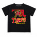 Maryland Terrapins Vive La Fete State Map Black Short Sleeve Tee Shirt