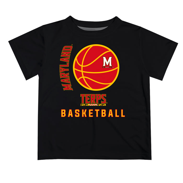 University of Maryland Terrapins Vive La Fete Basketball V1 Black Short Sleeve Tee Shirt