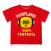 University of Maryland Terrapins Vive La Fete Football V2 Red Short Sleeve Tee Shirt