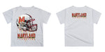 Maryland Terrapins Original Dripping Football Helmet Yellow T-Shirt by Vive La Fete - Vive La Fête - Online Apparel Store