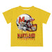 Maryland Terrapins Original Dripping Football Helmet Yellow T-Shirt by Vive La Fete