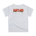 University of Maryland Terrapins Dripping Basketball White T-Shirt by Vive La Fete - Vive La Fête - Online Apparel Store