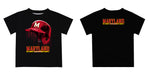 Maryland Terrapins Original Dripping Baseball Helmet Red T-Shirt by Vive La Fete - Vive La Fête - Online Apparel Store