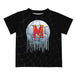 Maryland Terrapins Original Dripping Soccer Black T-Shirt by Vive La Fete