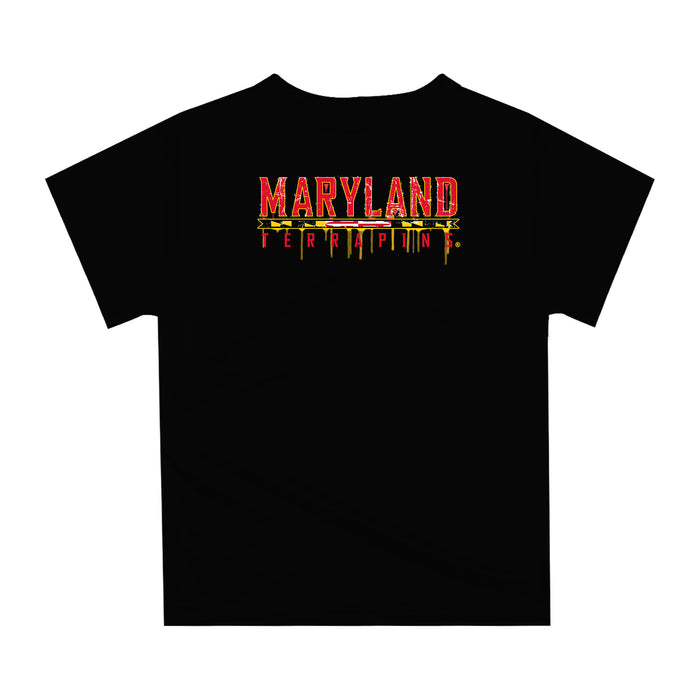 Maryland Terrapins Original Dripping Soccer Yellow T-Shirt by Vive La Fete - Vive La Fête - Online Apparel Store