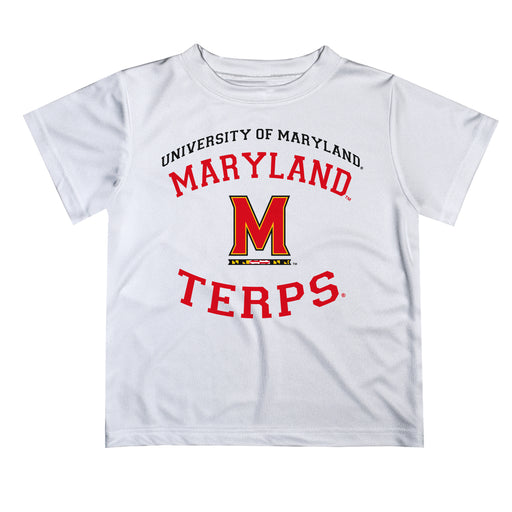 University of Maryland Terrapins Vive La Fete Boys Game Day V1 White Short Sleeve Tee Shirt