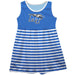 MTSU Blue Raiders Vive La Fete Girls Game Day Sleeveless Tank Dress Solid Blue Logo Stripes on Skirt