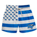 Middle Tennessee Blue Raiders Vive La Fete Game Day Blue White Flag Swimtrunks V1
