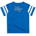 Middle Tennessee Blue Raiders Vive La Fete Boys Game Day Blue Short Sleeve Tee with Stripes on Sleeves - Vive La Fête - Online Apparel Store