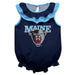 Maine Black Bears Navy Sleeveless Ruffle Onesie Logo Bodysuit by Vive La Fete