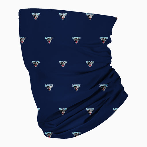 Maine Black Bears Vive La Fete All Over Logo Game Day Collegiate Face Cover Soft 4-Way Stretch Two Ply Neck Gaiter - Vive La Fête - Online Apparel Store