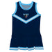 Maine Black Bears Vive La Fete Game Day Blue Sleeveless Cheerleader Dress