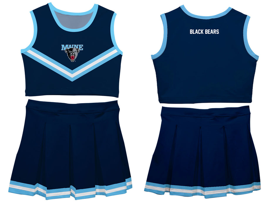 Maine Black Bears Vive La Fete Game Day Blue Sleeveless Cheerleader Set - Vive La Fête - Online Apparel Store