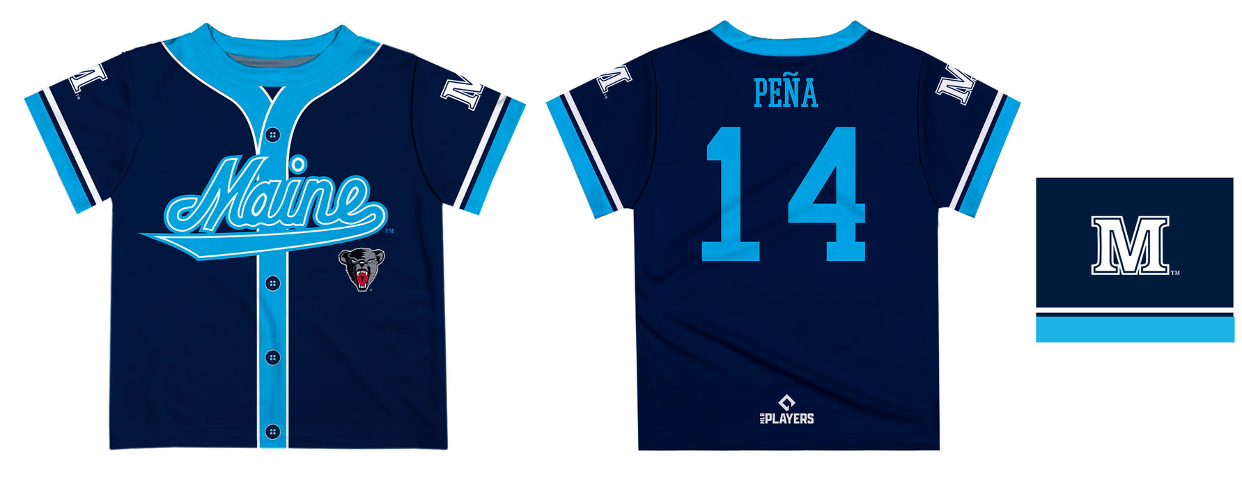 MLB Players Association Jeremy Peña Maine Black Bears MLBPA Officially Licensed by Vive La Fete T-Shirt - Vive La Fête - Online Apparel Store