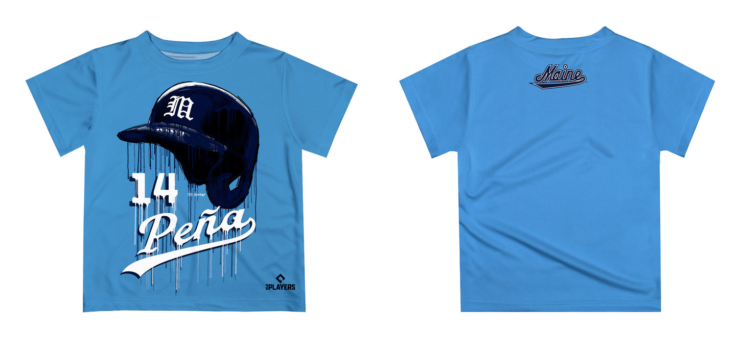 MLB Players Association Jeremy Peña Maine Black Bears MLBPA Officially Licensed by Vive La Fete Dripping T-Shirt - Vive La Fête - Online Apparel Store