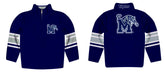 Memphis Tigers Vive La Fete Game Day Blue Quarter Zip Pullover Stripes on Sleeves - Vive La Fête - Online Apparel Store