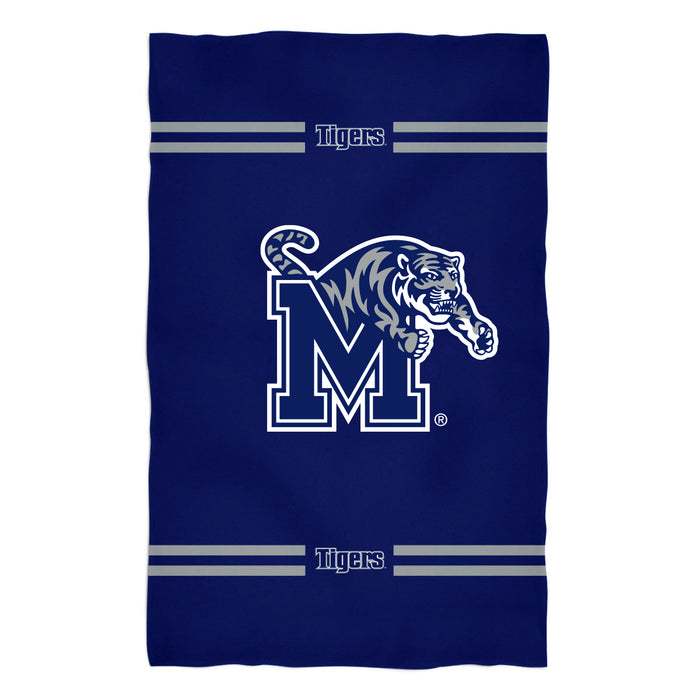 Memphis Tigers Vive La Fete Game Day Absorbent Premium Blue Beach Bath Towel 51 x 32 Mascot and Stripes - Vive La Fête - Online Apparel Store