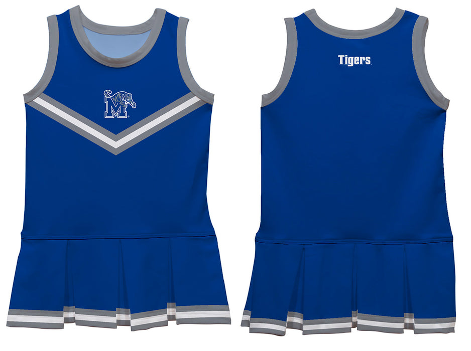 Memphis Tigers Vive La Fete Game Day Blue Sleeveless Cheerleader Dress - Vive La Fête - Online Apparel Store