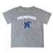 Memphis Tigers Vive La Fete Boys Game Day V2 Heather Gray Short Sleeve Tee Shirt