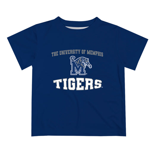 Memphis Tigers Vive La Fete Boys Game Day V3 Blue Short Sleeve Tee Shirt