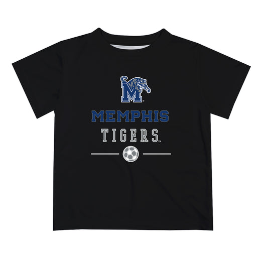 Memphis Tigers Vive La Fete Soccer V1 Black Short Sleeve Tee Shirt
